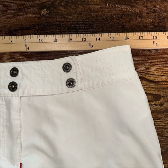Pelle P Sports Shorts Women's Medium White Short‎ Side Slit Embroidered Skort - Picture 4 of 14